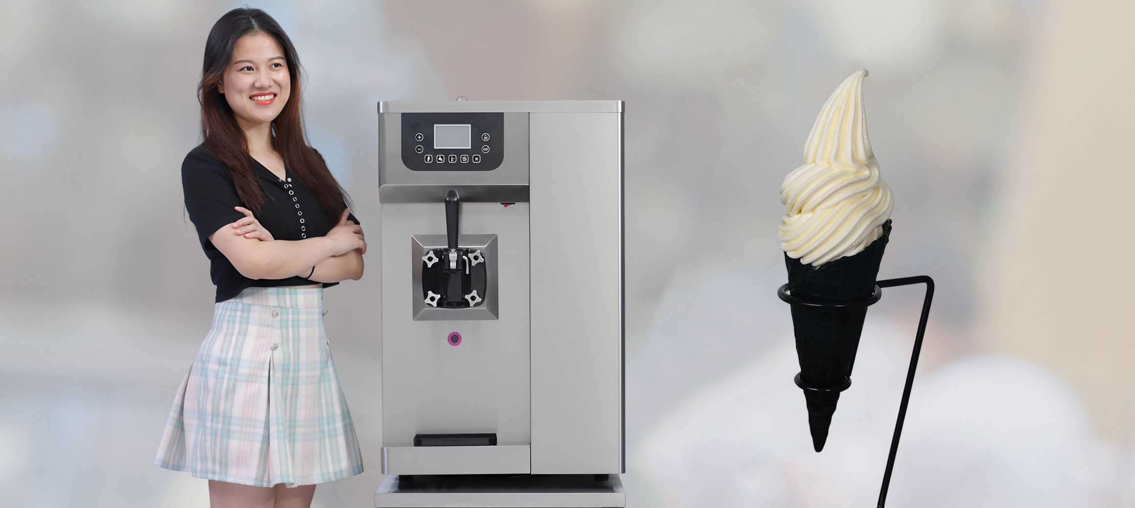 Cone Ice Cream Machines Soft Serve Ice Cream Machine From China - China Soft  Serve Ice Cream Machine, Ice Cream Machine From China