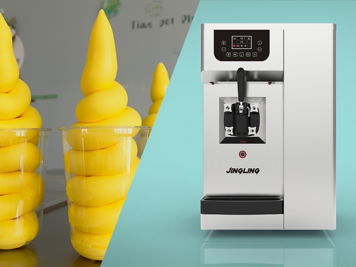 Jingling SC91 Commercial Soft Serve Machine: High-Yield Ice Cream Maker for Busy Shops